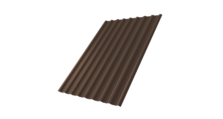 Профнастил С20R 0,45 PE-Double RAL 8017 шоколад